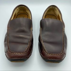 Timberland Mens Annapolis Root Beer driving Loafers Brown Leather Slip-On 7 M